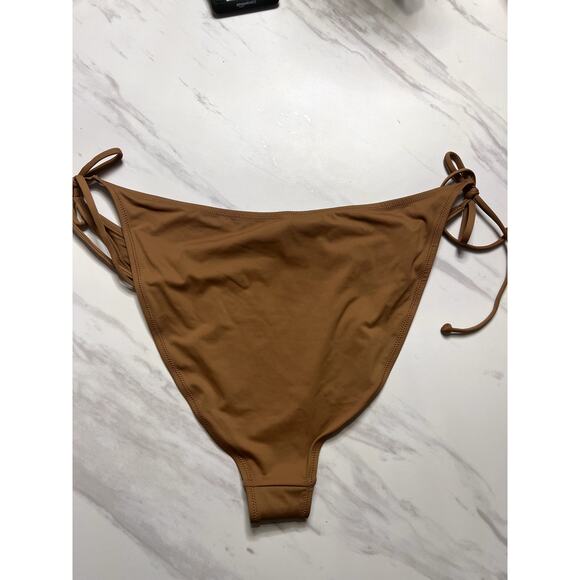 NWT Skims Dippy Tie Swim Bottoms Almond color New with Tags 4x Recycled Material - Picture 2 of 6